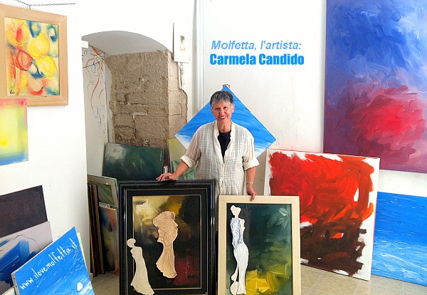 L'artista molfettese Carmela Candido