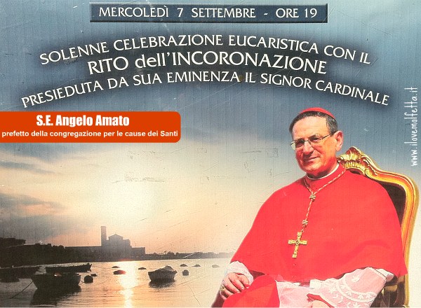 Cardinale Amato 7 settembre a Molfetta