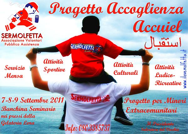 Molfetta: progetto accoglienza