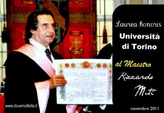 Laurea honoris al M° Riccardo Muti