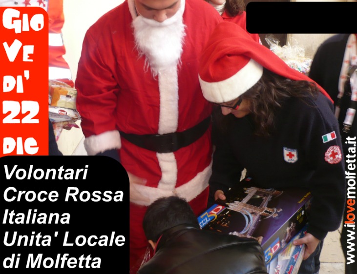 Babbo Natale tra i volontari