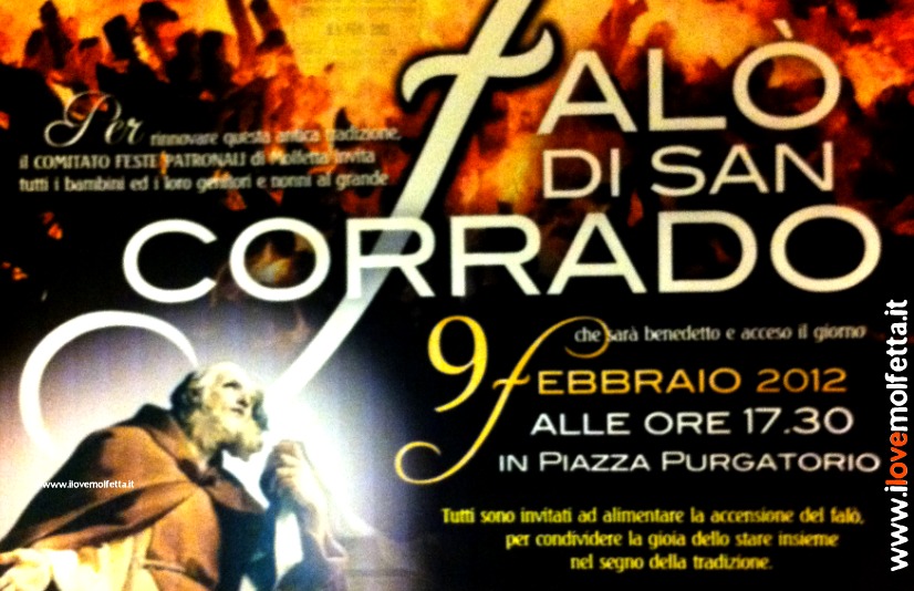 San Corrado: il falò