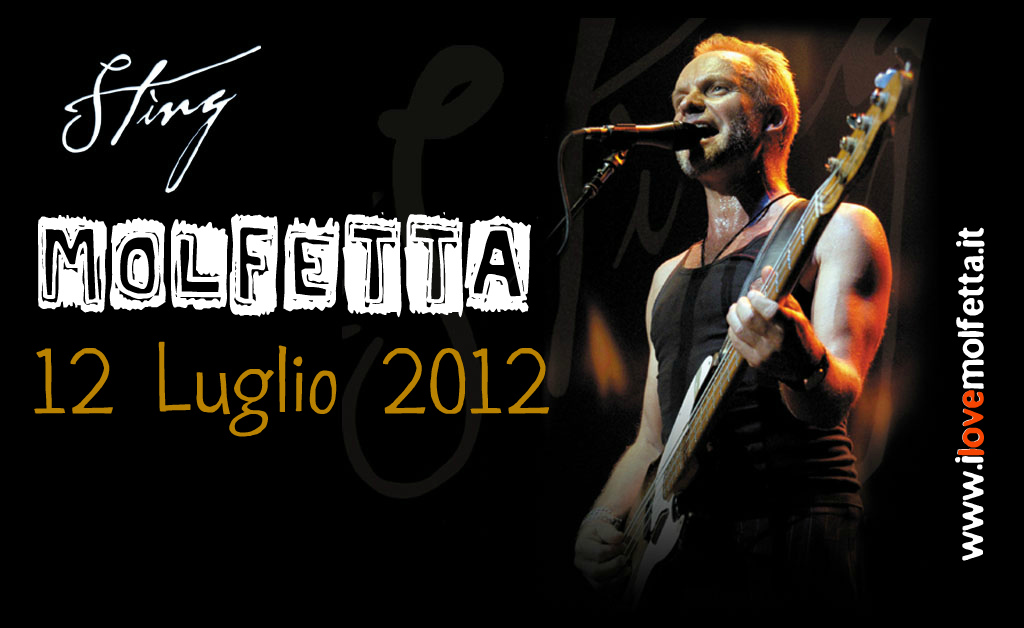 Sting in concerto a Molfetta