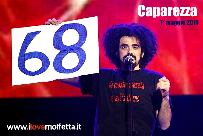 Caparezza al concerto del primo Maggio