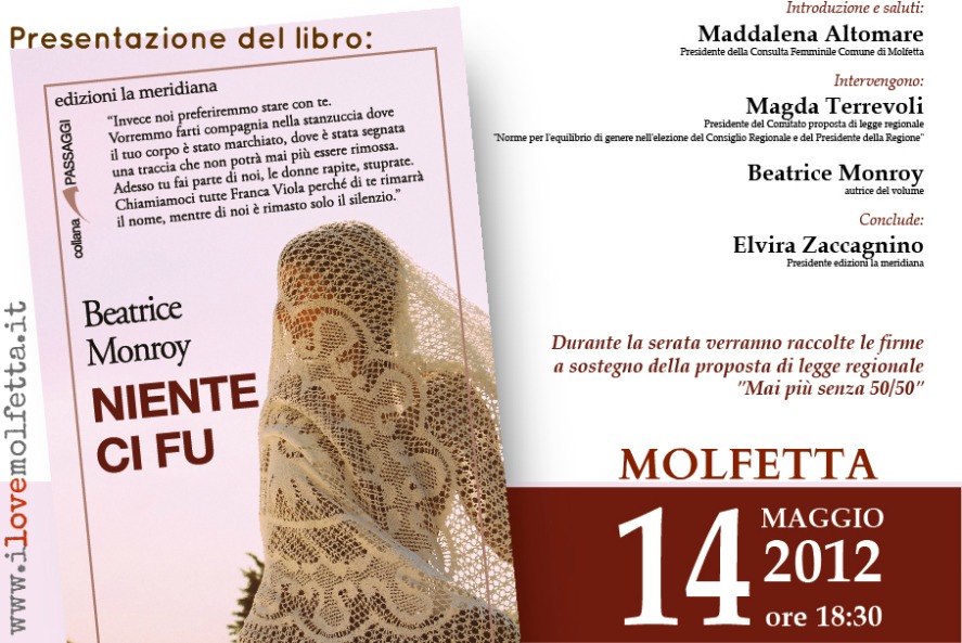 Presentazione del libro: Niente ci fu