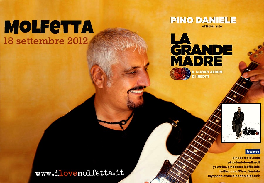 Pino Daniele 18 settembre a Molfetta