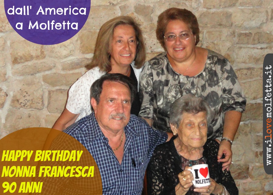 Nonna Francesca festeggia 90 anni speciali