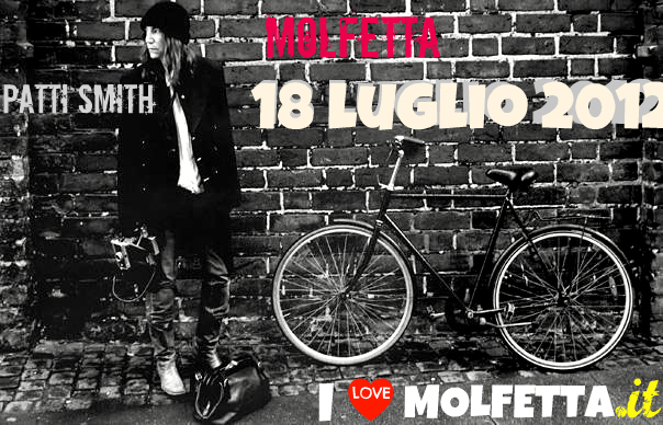 Patti Smith arriva a Molfetta