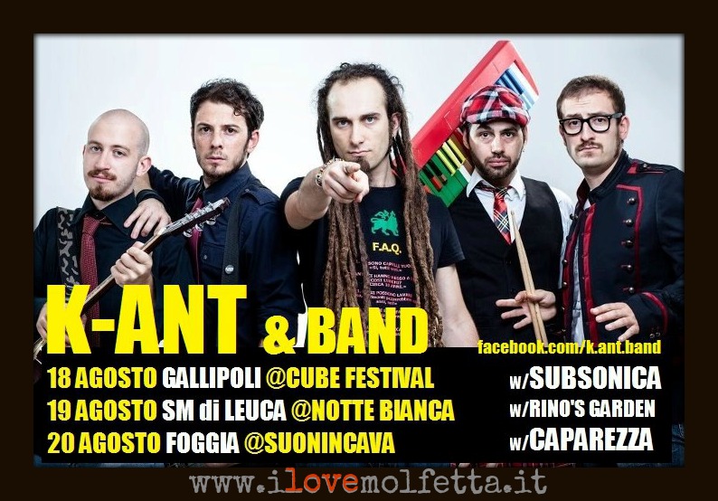 K-Ant & Band aprono il concerto di Caparezza