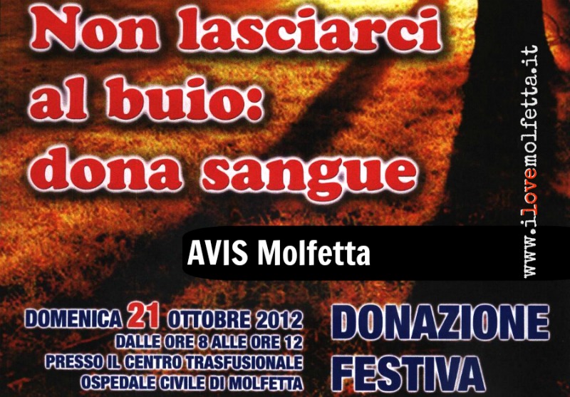 AVIS Molfetta: dona sangue