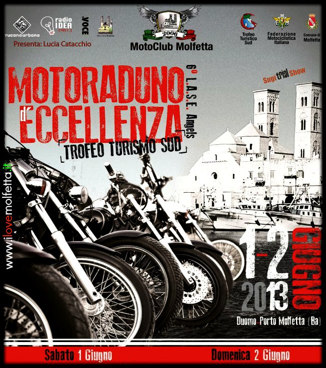 Motoraduno d'eccellenza a Molfetta 1 giugno