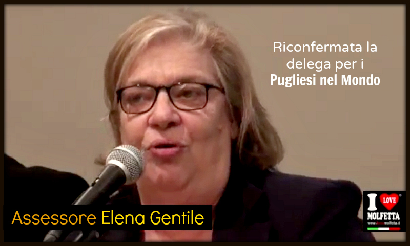 Elena Gentile confermata Assessore ai Pugliesi nel Mondo