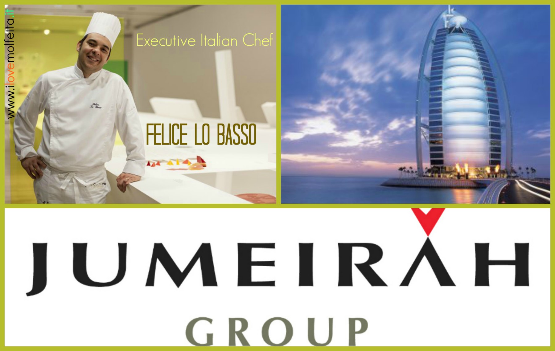 Felice Lo Basso farà parte del Jumeirah Group 