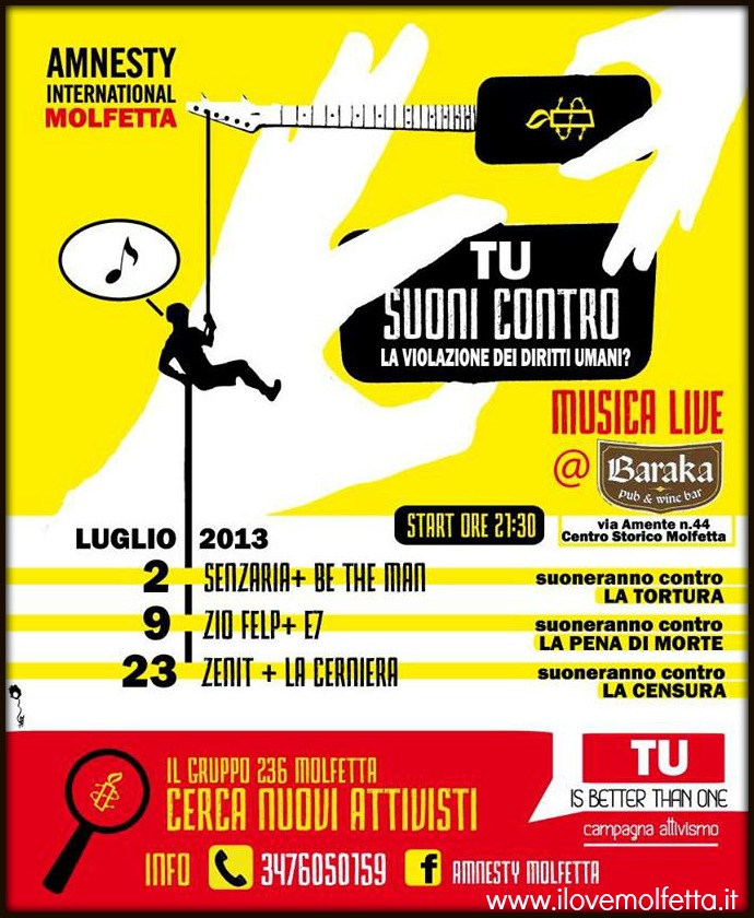 Amnesty Suoni Contro 2013