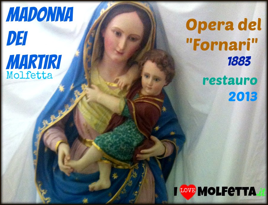 Restaurata una copia della Madonna dei Martiri