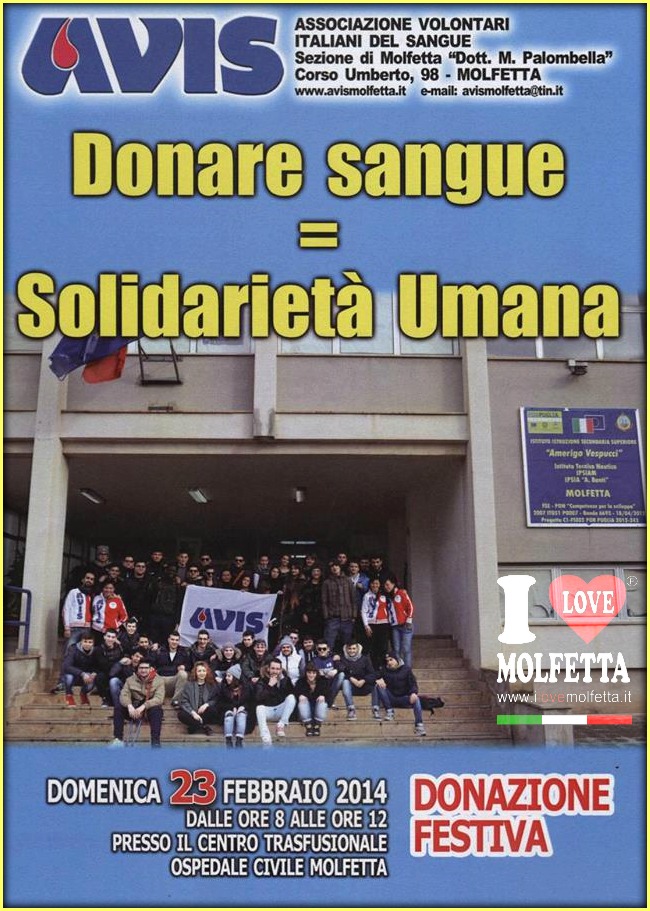 Avis Molfetta: donazione festiva