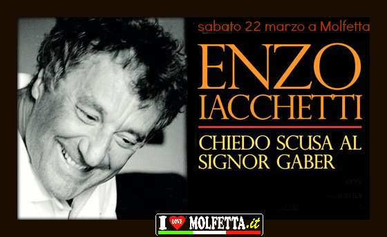 Enzo Iacchetti a Molfetta