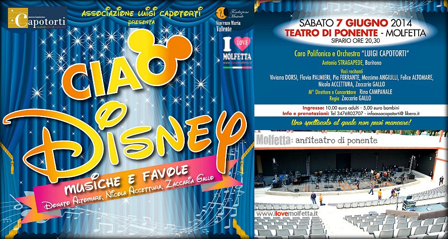 Ciao Disney, lo show a Molfetta