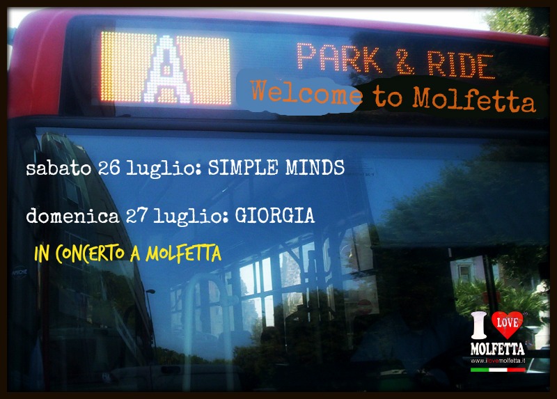 Park and ride per i concerti dei Simple Minds e di Giorgia