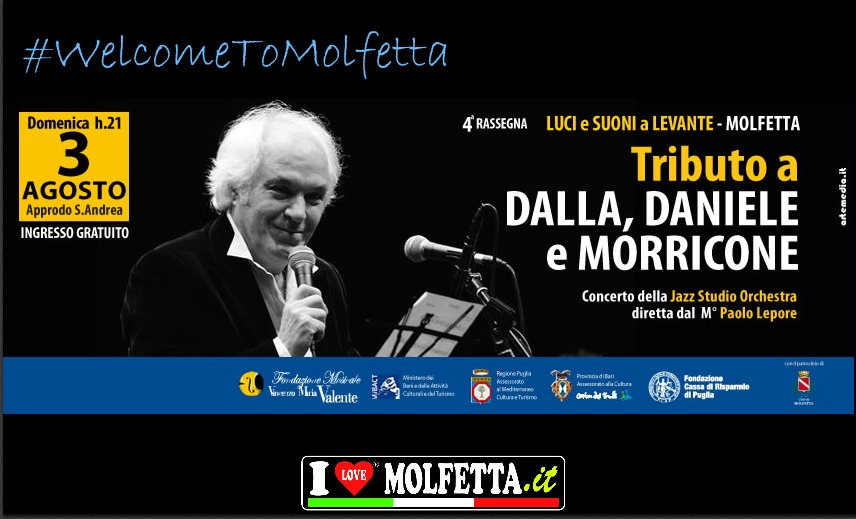 Dalla, Daniele e Morricone a Molfetta