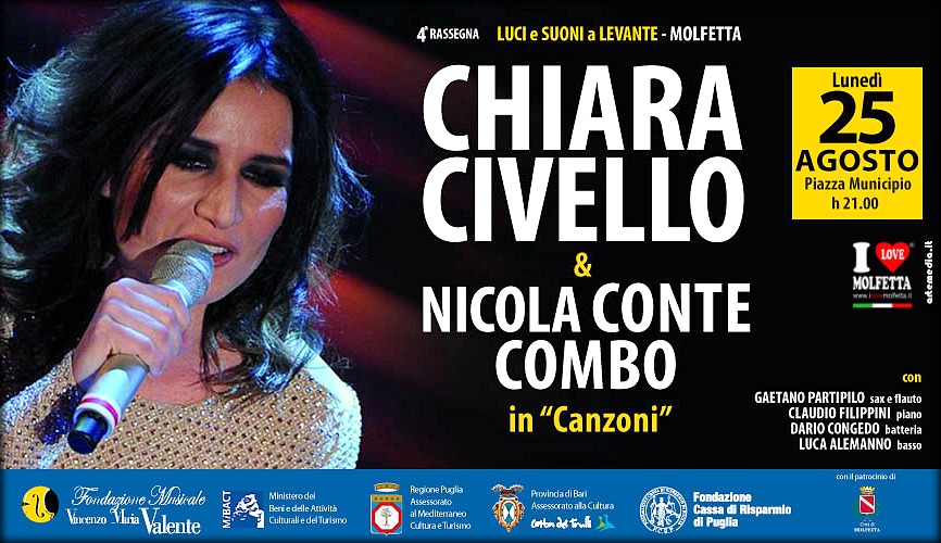 Chiara Civello e Nicola Conte a Molfetta