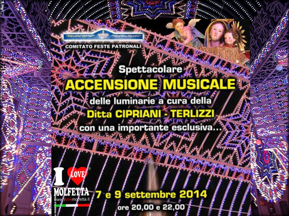 Accensione Musicali delle luminarie