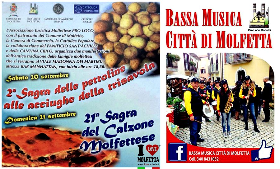 Molfetta la sagra del Calzone e pettoline