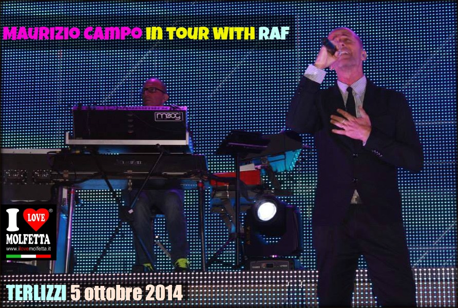 Maurizio Campo in tour with Raf