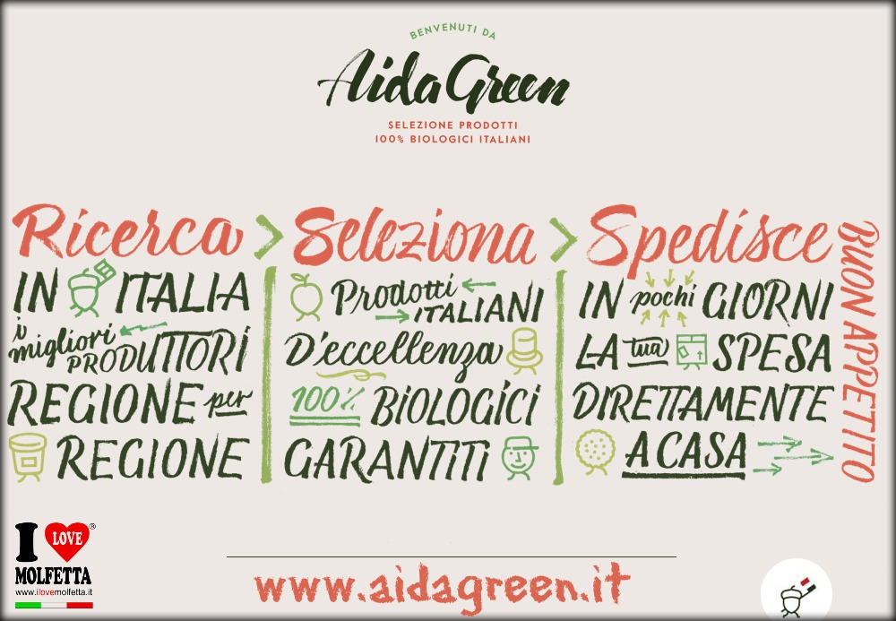 Aida Green 100% BIO: ricerca, seleziona, spedisce