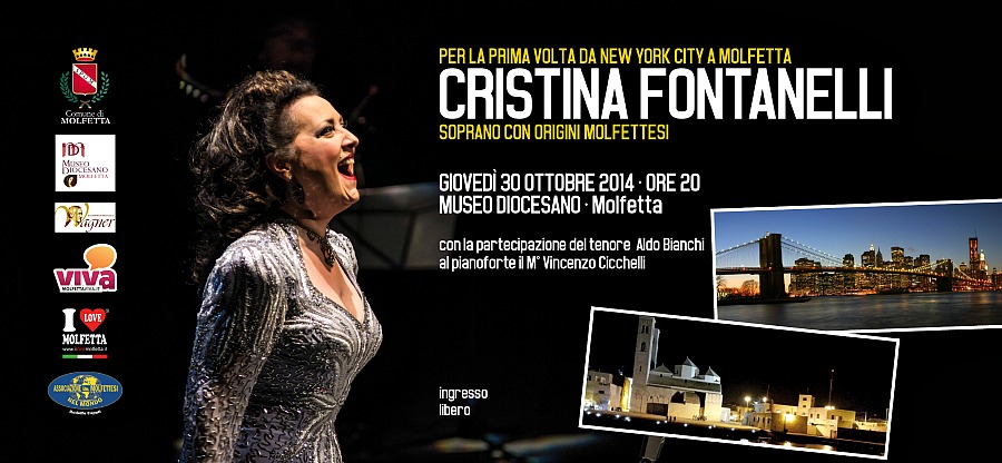 Concerto evento: Cristina Fontanelli da New York a Molfetta