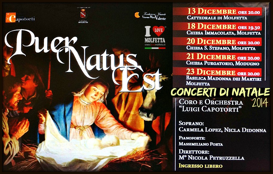 Concerto di Natale 2014: Puer natus est