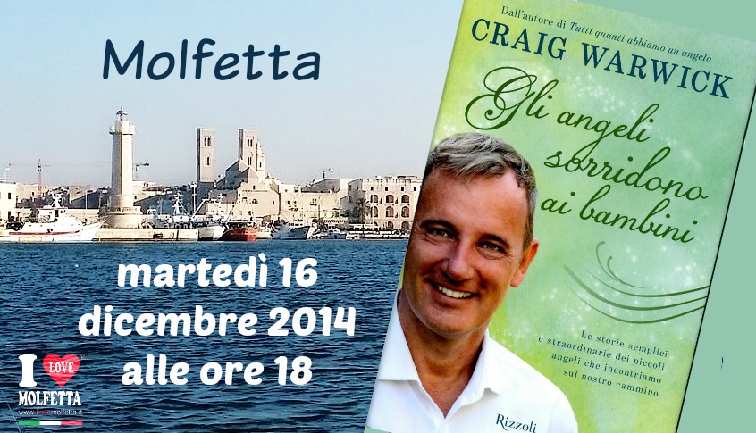 Craig Warwick appuntamento a Molfetta