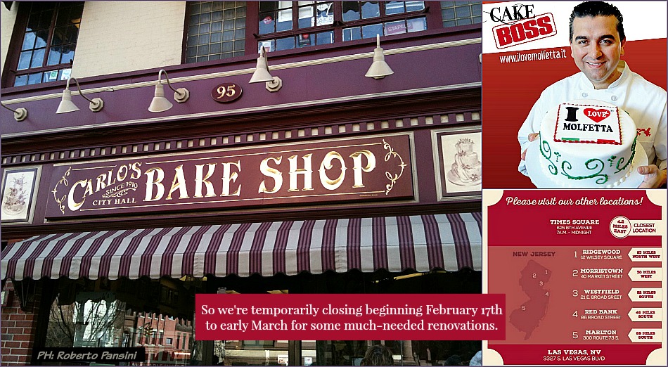 Carlo's Bakery in Hoboken closed for renovations