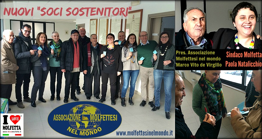 Nuovi iscritti all'Associazione Molfettesi Nel Mondo