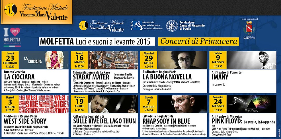 Fondazione Valente i concerti di primavera