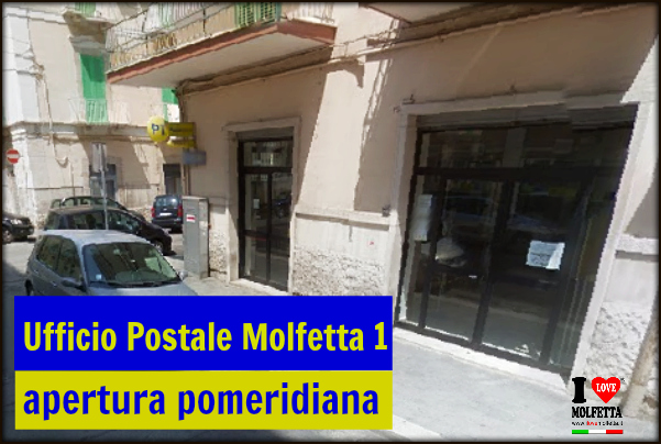 L'ufficio postale Molfetta 1 estende lapertura