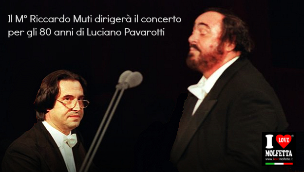 Riccardo Muti dirigerà il concerto per gli 80 anni di Pavarotti