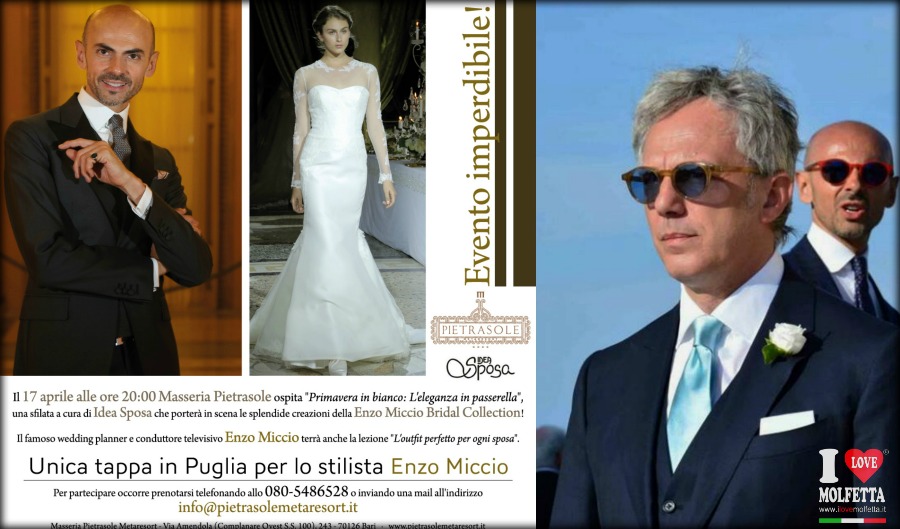 A lezione con Enzo Miccio in Puglia: Wedding planning