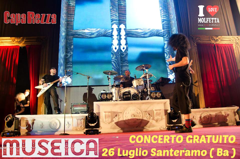 Concerto gratuito di Caparezza in Puglia