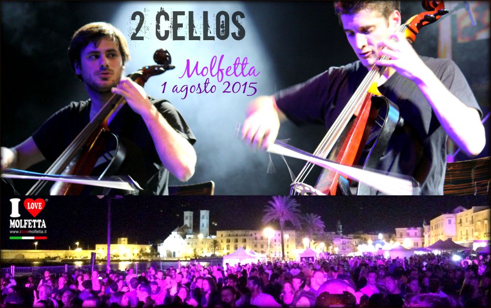 2CELLOS arrivano a Molfetta