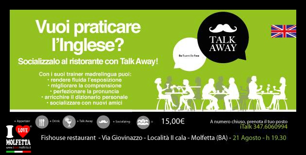 Vuoi praticare l'inglese? Talk Away