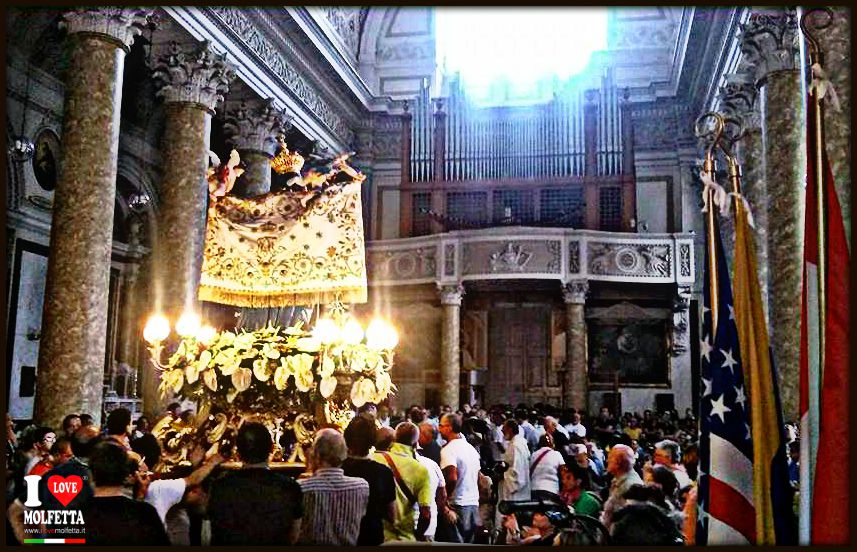 Rientro in Basilica della Madonna dei Martiri a Molfetta