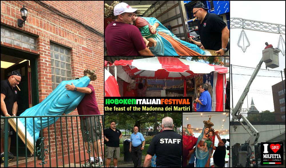 La preparazione dell'Hoboken Italian Festival