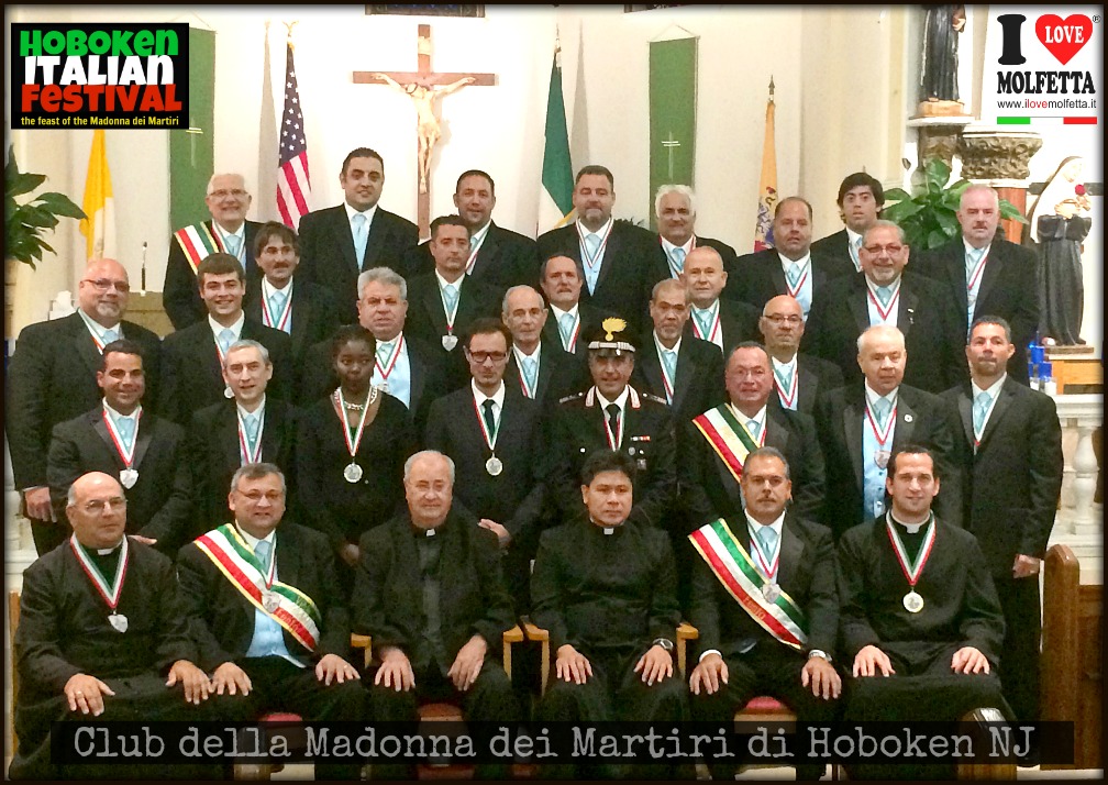 Direttivo della Madonna dei Martiri ad Hoboken: la foto di gruppo