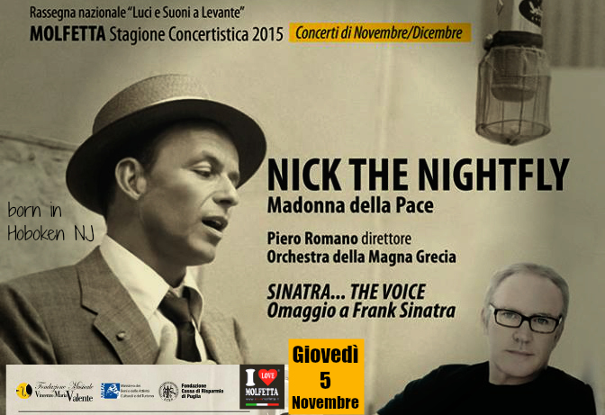 Nick the Night Fly: The Voice concert to Molfetta