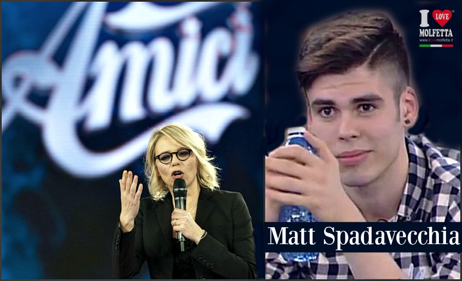 Matt Spadavecchia da Molfetta in TV ad Amici.