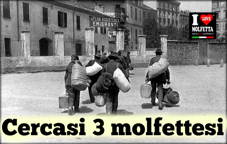 Alla ricerca dei familiari di tre molfettesi