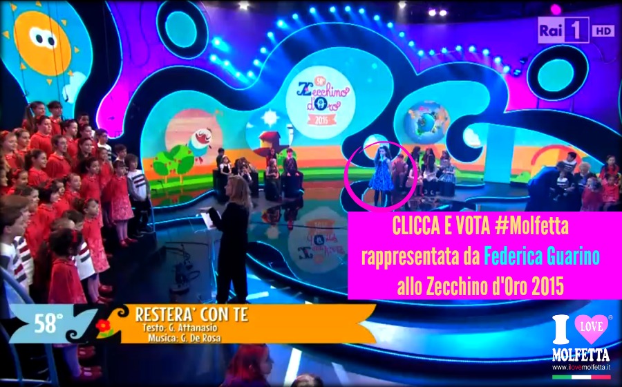 Votiamo tutti insieme Federica allo Zecchino d'oro