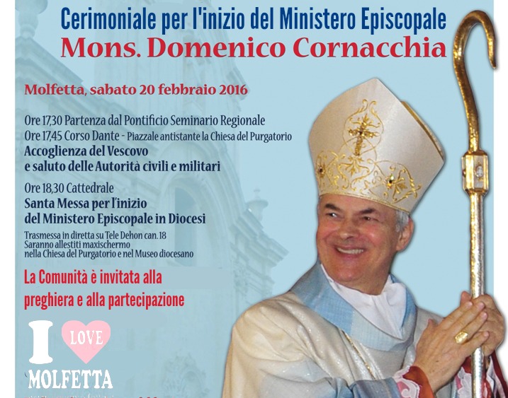 S.Messa di ingresso del Vescovo Cornacchia nella Cattedrale di Molfetta