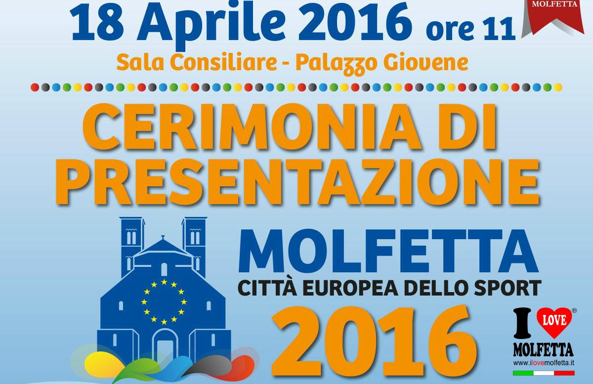 Molfetta Citt&agrave; europea dello sport  2016